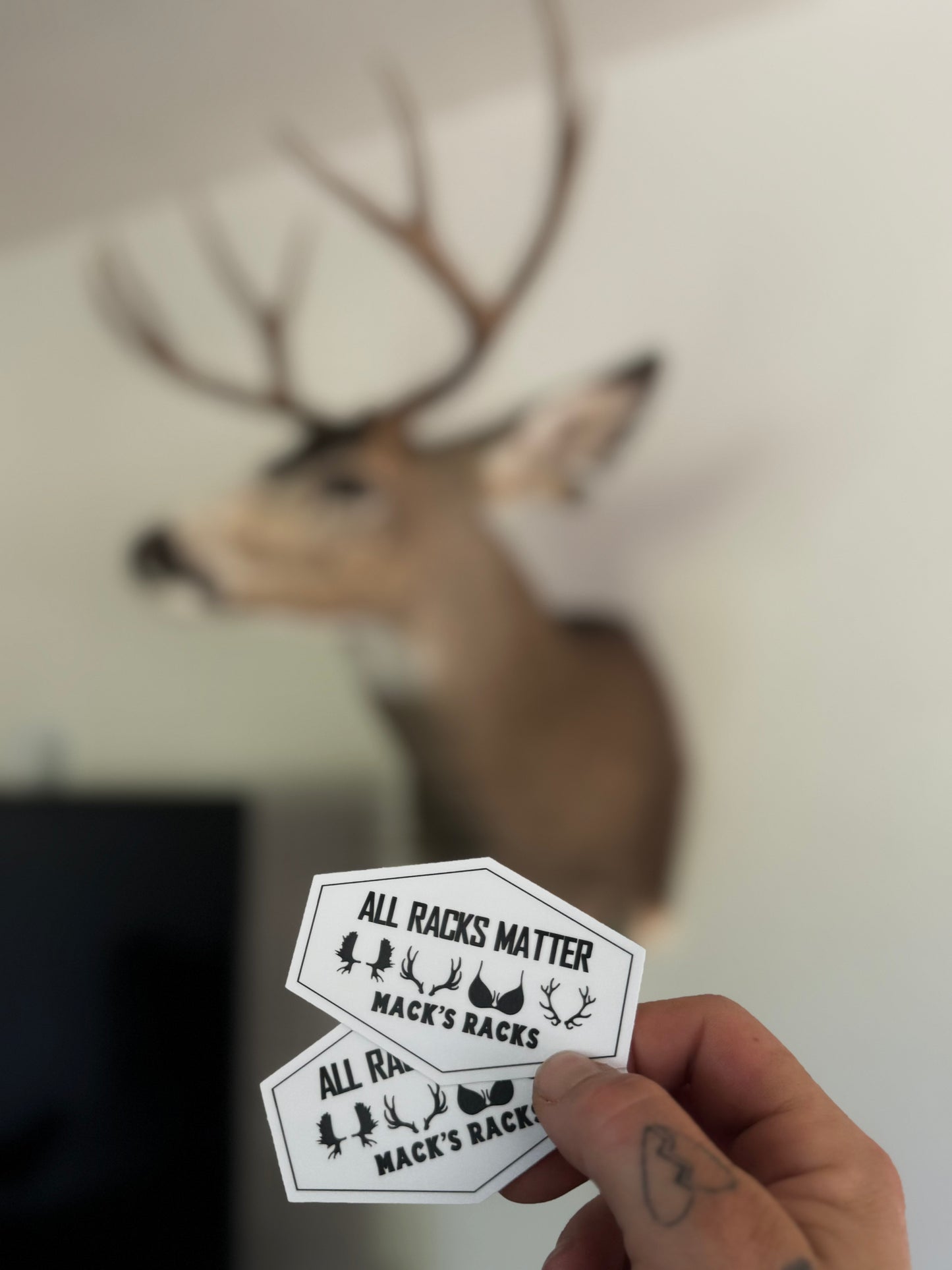 All Racks Matter Sticker (flat white)